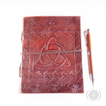 "Celtic" Leather Journal with Stylish Pen