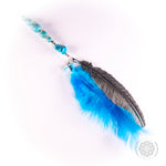 Turquoise Crystal Turquoise Feather
